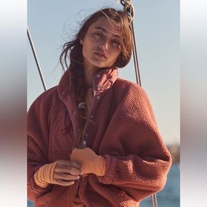 Free People Hit the Slopes Jacket in Henna